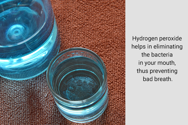 using a hydrogen peroxide mouthwash can help whiten teeth
