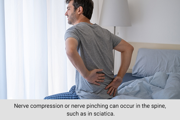 nerve compression can also lead to muscle cramps at night