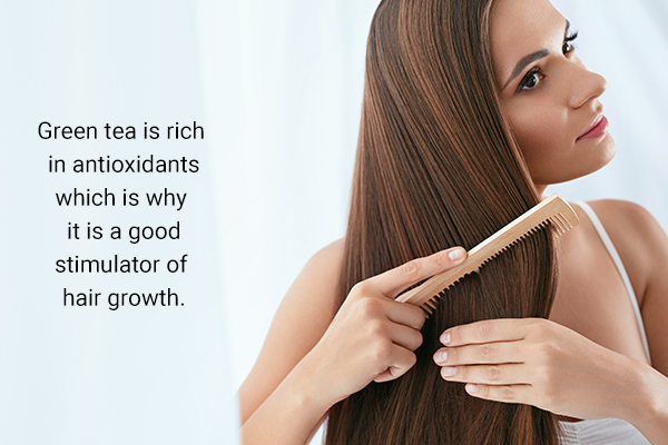 green tea usage can help promote hair growth
