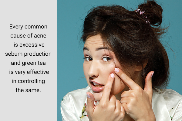 green tea polyphenols can work wonders for reducing pimples