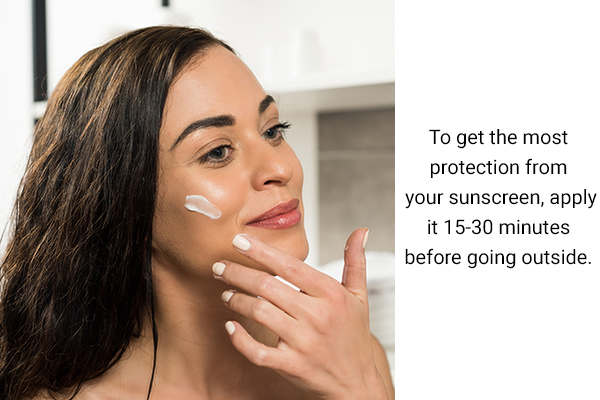 best ways to apply sunscreen