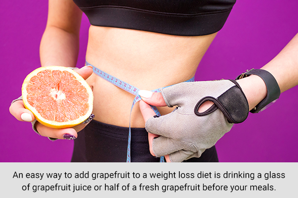 consuming grapefruit can prove beneficial in weight loss