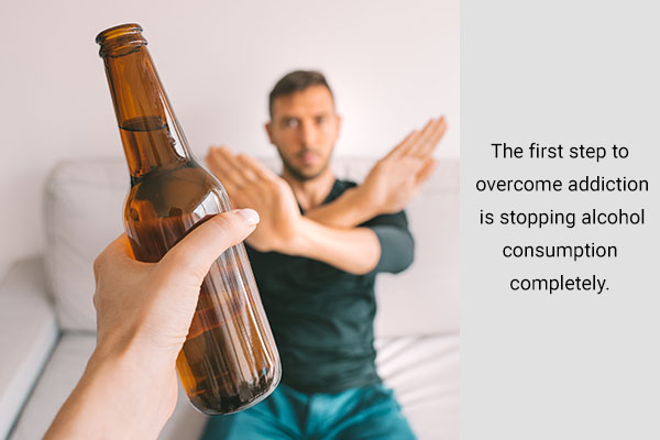 the first step to overcome addiction is alcohol detoxification