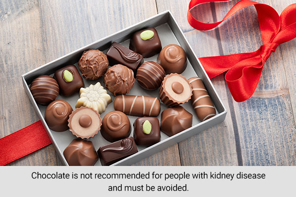 is chocolate safe to eat for people with kidney disease?