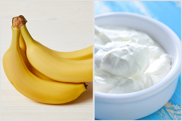 bananas and Greek yogurt can be consumed when on a budget