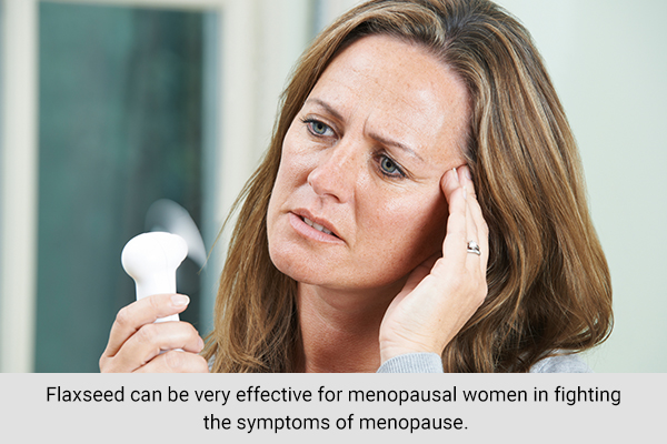 flaxseeds can help reduce menopausal discomfort in women