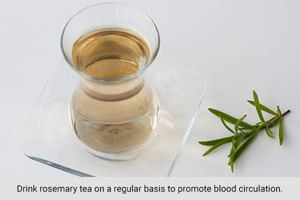 rosemary usage can help promote blood circulation in the body