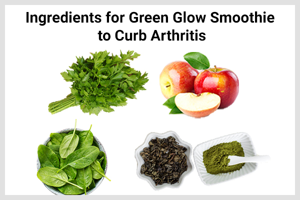 green glow smoothie preparation to curb arthritis