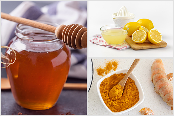 turmeric, lemon juice, and honey can help decongest your airways