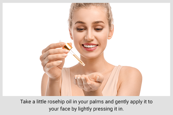 proper method of application of rosehip oil