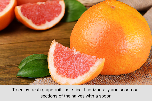 the proper way of eating grapefruits