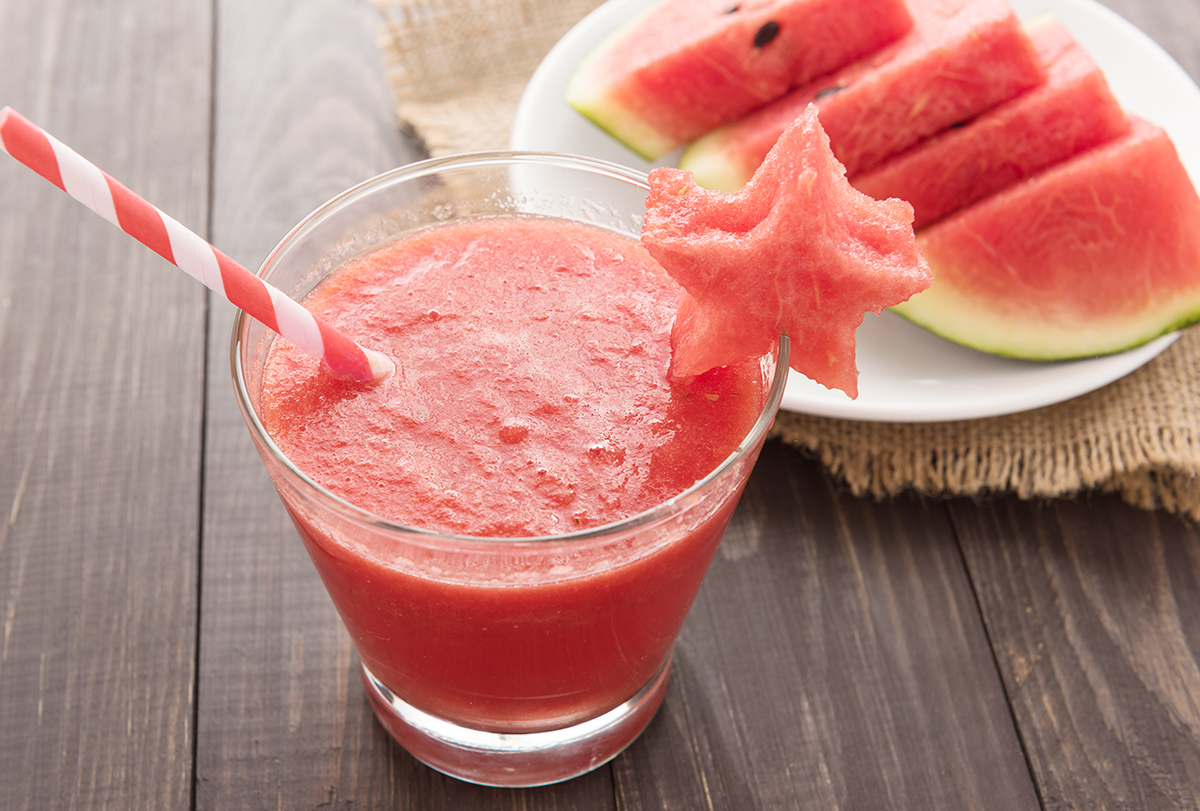 make your own homemade natural watermelon smoothie