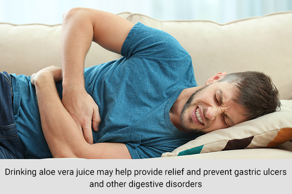 drinking aloe vera juice can help provide relief from digestive discomfort