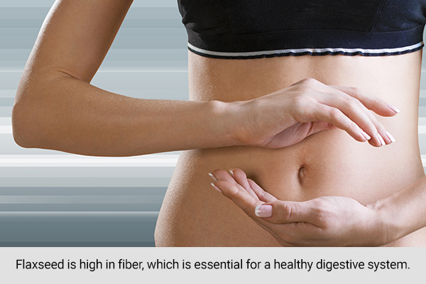 flaxseeds are high in fiber and essential for healthy digestive system