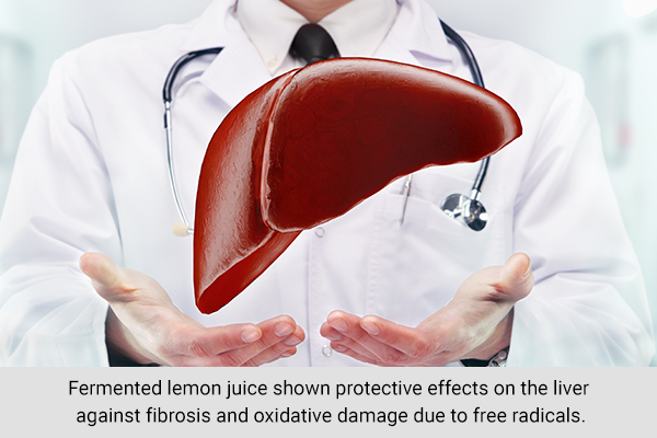 lemon juice in the probiotic lemonade helps protect the liver