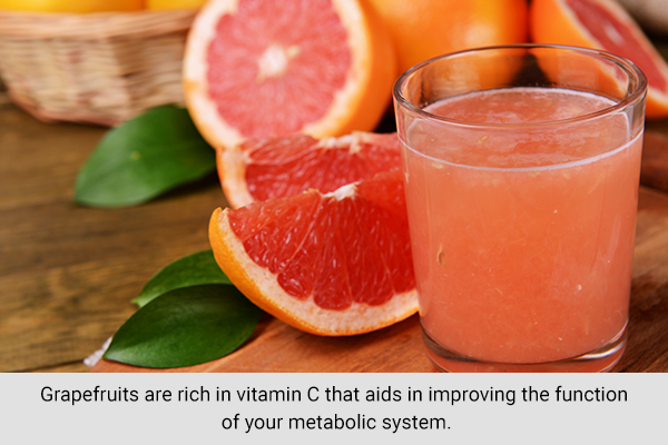 incorporating grapefruit in your diet can help increase metabolism