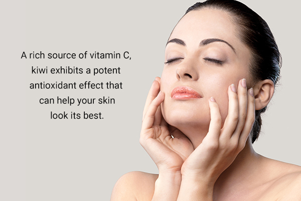 using a kiwifruit face mask can help rejuvenate skin health