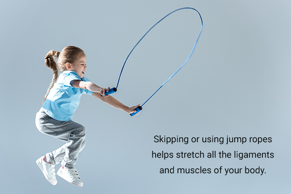 skipping or jumping ropes can help increase your height