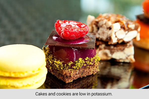 low potassium desserts/sweets can be consumed safely for those with kidney issues