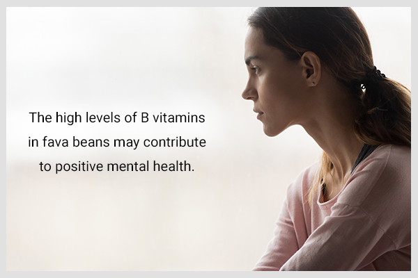 fava beans positively benefits mental health and reduces anxiety and depression