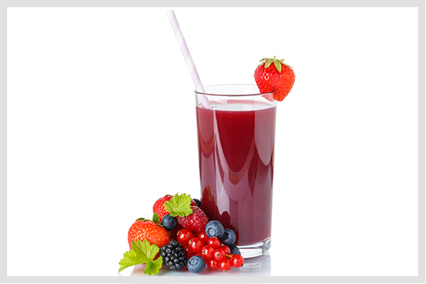 mixed berry juice can help promote healthy and strong bones