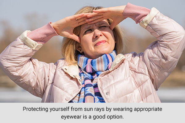 protect yourself from sun exposure to prevent age-related macular degeneration