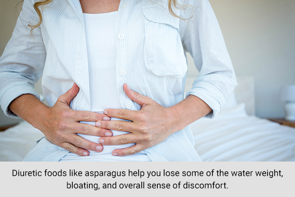 asparagus works wonders as a natural diuretic