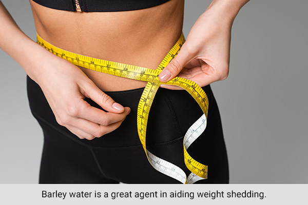 consuming barley water can help support weight loss
