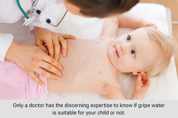 final takeaway regarding gripe water administration to babies