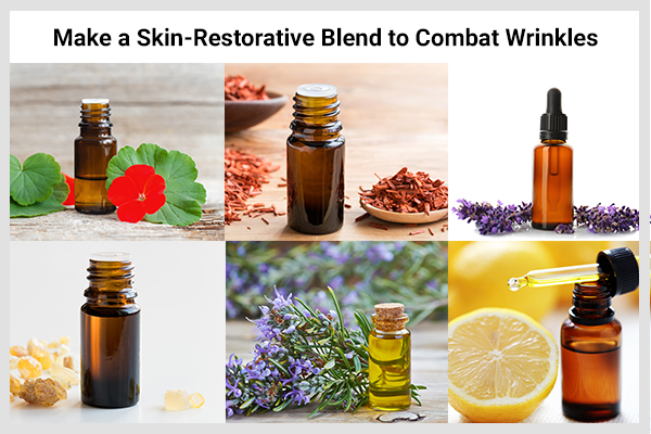 how to make skin restorative blend to fight wrinkles using rosemary