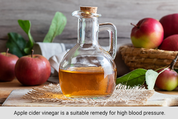 ways to use apple cider vinegar to help manage high blood pressure