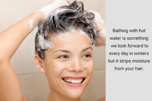 washing your hair correctly with lukewarm water can prevent damage