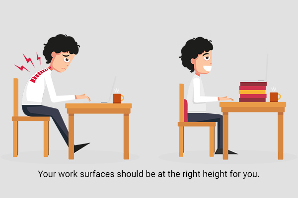 tips to help you maintain the correct posture at work