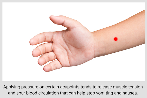 使用指压疗法可以帮助缓解恶心和呕吐