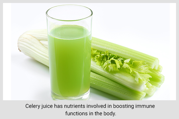 drinking celery and cabbage juice can help boost your immune function