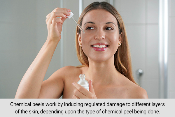 chemical peels can be given a try to fade dark spots on skin