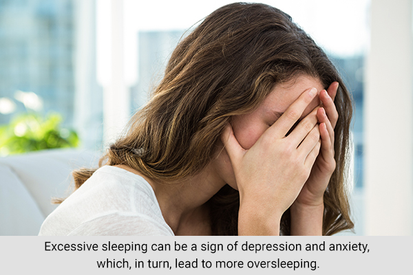 excessive sleeping can be a sign of depression and mental health issues