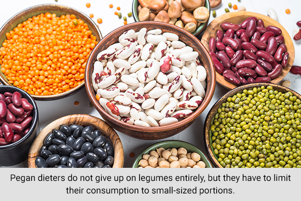 consume legumes sparingly on a pegan diet