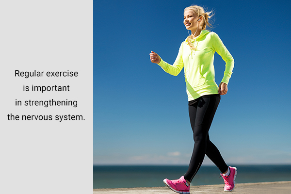 regular exercise is an effective stimulant in strengthening the nervous system