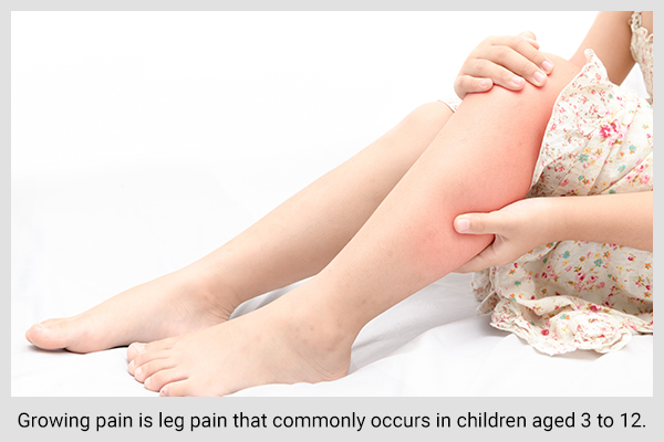growing pain is leg pain that commonly occurs in children aged 3–12 years