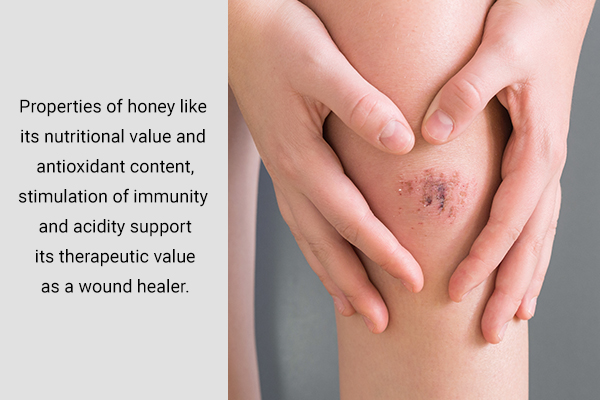 honey can help assist in wound healing