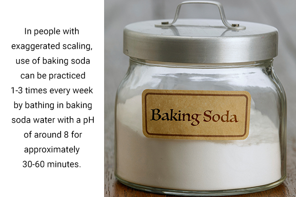 how can baking soda be safely used at home for skin ailments?