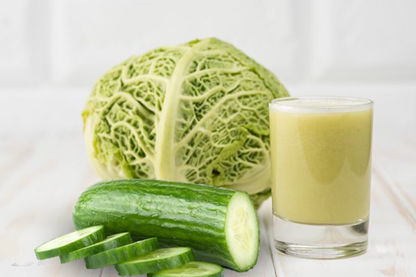 how to prepare cabbage and cucumber juice at home easily