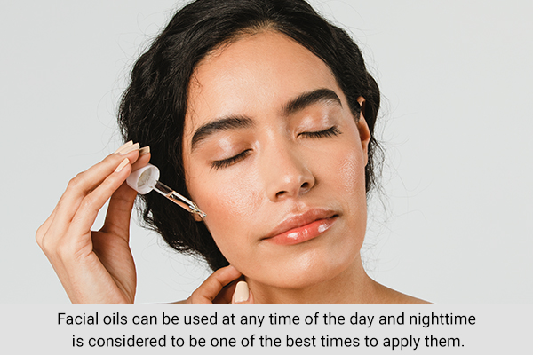 is it beneficial to use facial oils at night?