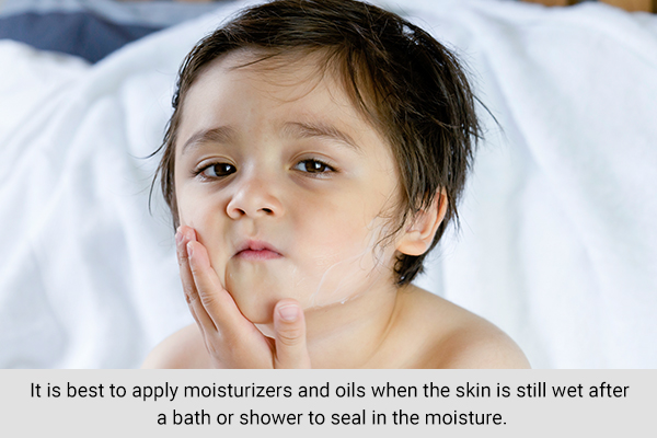 try using natural moisturizers to manage eczema in children