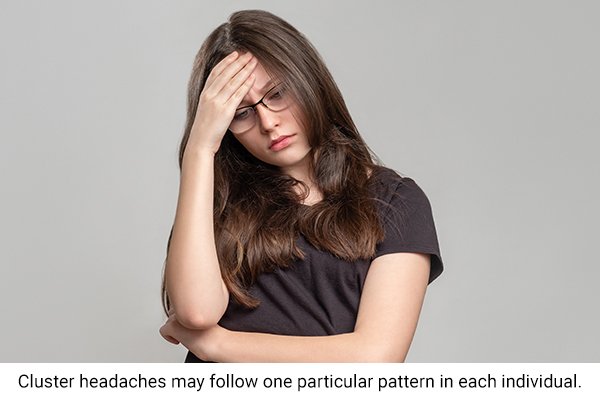 pattern of attack of cluster headaches