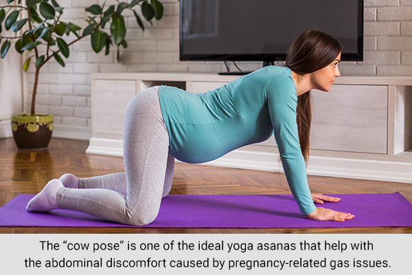 do yoga and meditation when pregnant to relieve abdominal discomfort