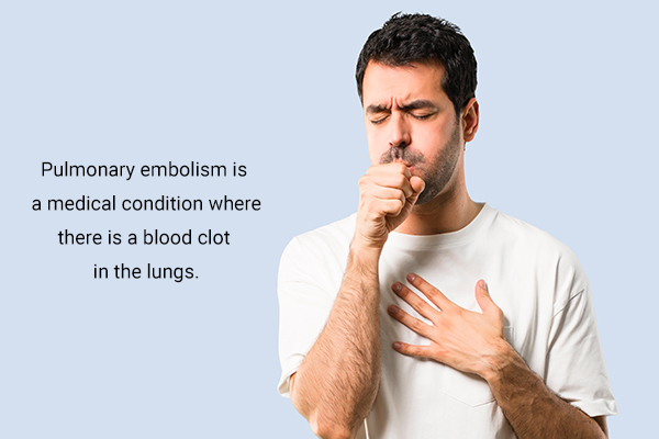 pulmonary embolism leads to blood clot in the lungs causing tachypnea