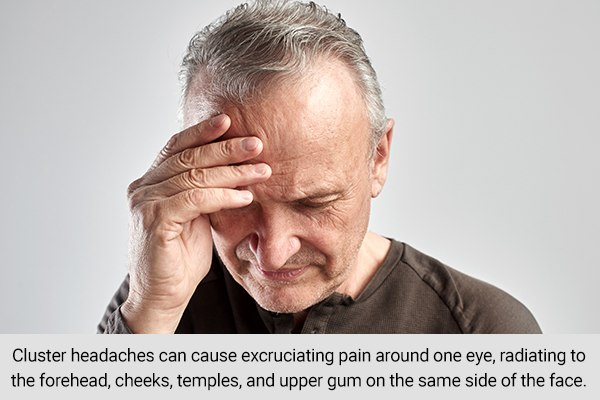 signs and symptoms indicative of cluster headaches
