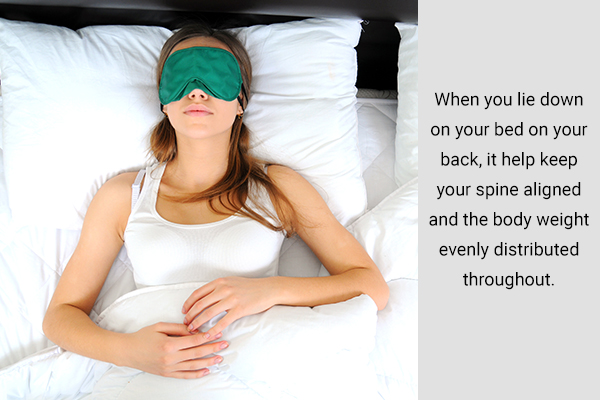benefits and drawbacks of sleeping on your back
